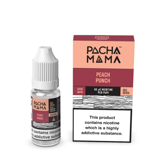 Pacha Mama Nic Salt E-Liquids - Peach Punch - 10ml