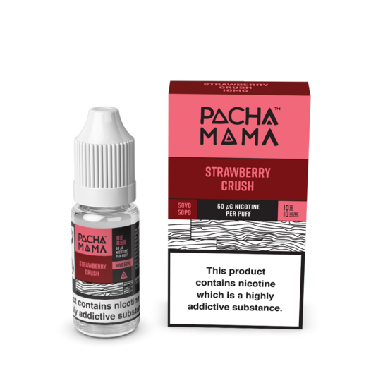 Pacha Mama Nic Salt E-Liquids - Strawberry Crush - 10ml