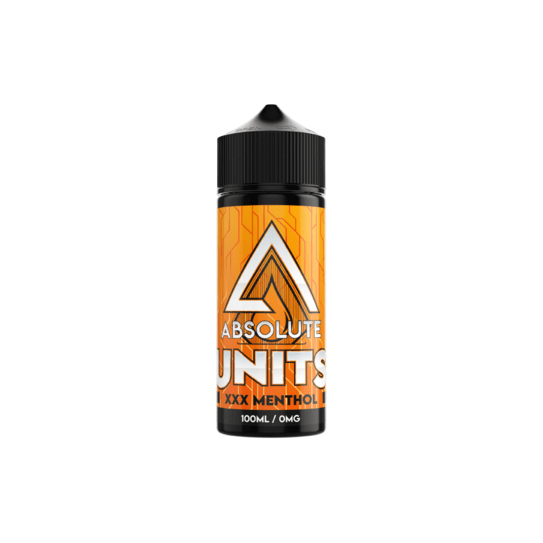 Absolute Units - XXX Menthol Shortfill E-liquid (100ml)