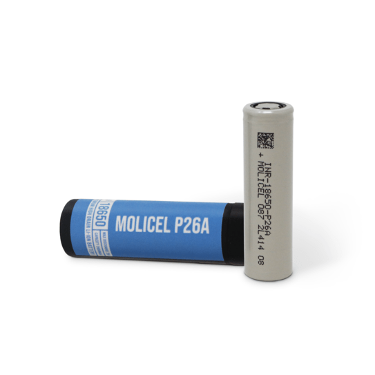 Molicel P26A 18650 2600mAh 25A Rechargeable E-Cigarette Battery