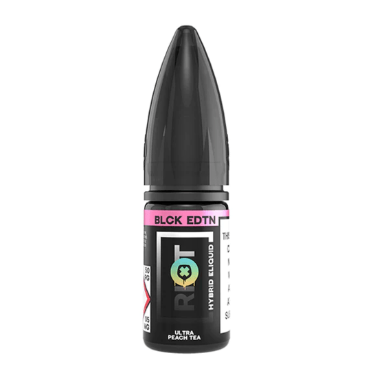 Riot Squad Black Edition Deluxe - Ultra Peach Tea 10ml Nic Salt E-Liquid