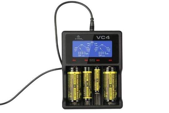 XTAR VC4 Charger with LCD Display For Li-ion/Ni-MH battery Black